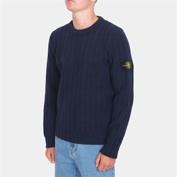 Stone Island Jr. Crew Neck Navy Blue